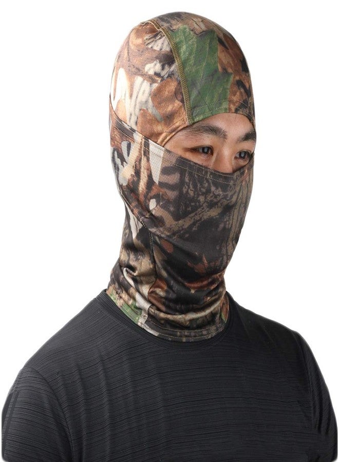 TClian Camo Balaclava Full Face mask Ninja Hood Neck Gaite Millitary (Woodland) - Image 2