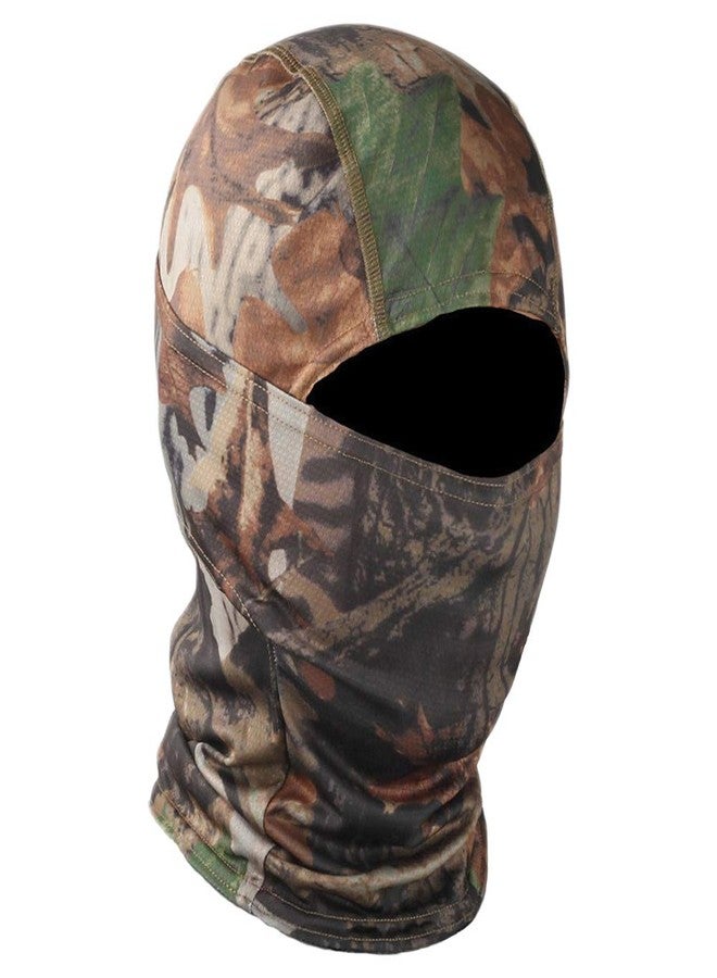 TClian Camo Balaclava Full Face mask Ninja Hood Neck Gaite Millitary (Woodland) - Image 1
