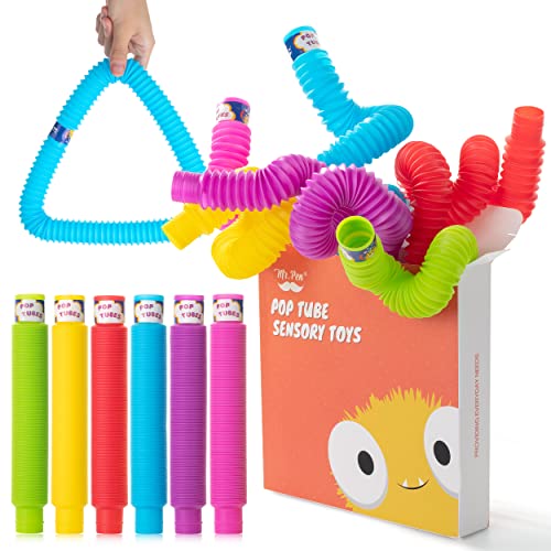 Mr. Pen Mr Pen Pop Tubes Sensory Toys 6 Pack Large Pop Tubes - Image 1