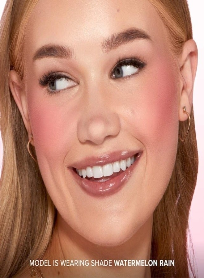 توب فيسد للمستحضرات التجميلية بودرة خدود كلاود كراش من تو فيسد - مطر البطيخ (5 جرام) - فوشيا، بودرة خدود مخملية فائقة النعومة مع لمسة نهائية ناعمة التركيز وقابلة للبناء وطويلة الأمد - Image 3