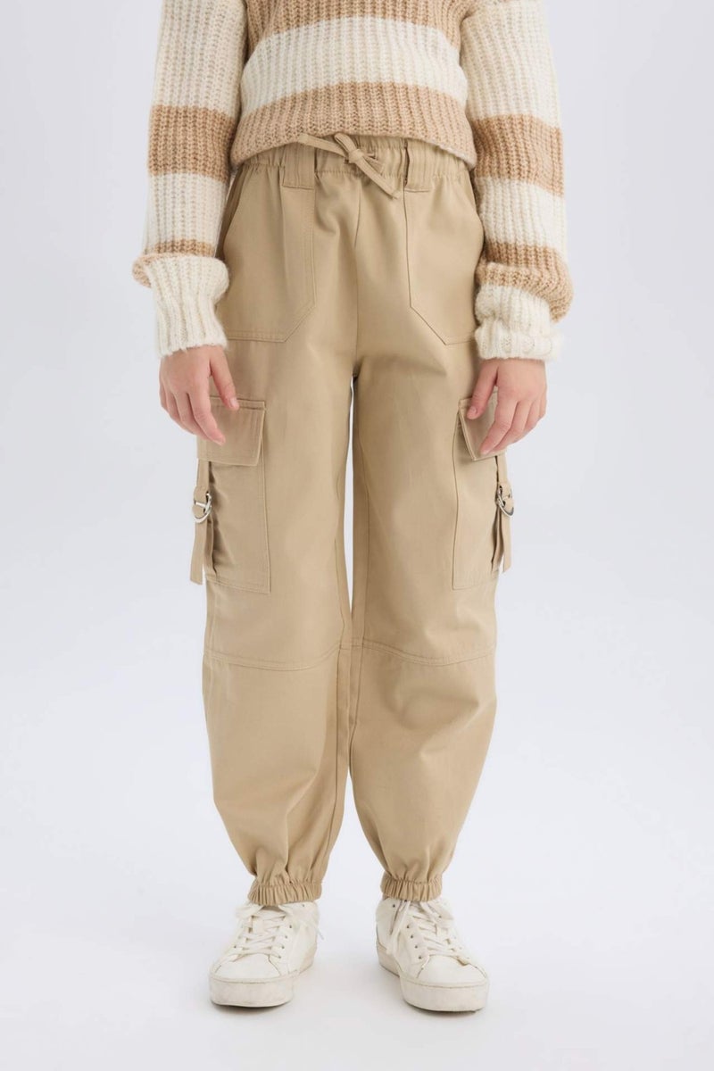 DeFacto Girls Parachute Cargo Jogger Leg Cotton Pants D7608A825SP - Image 4