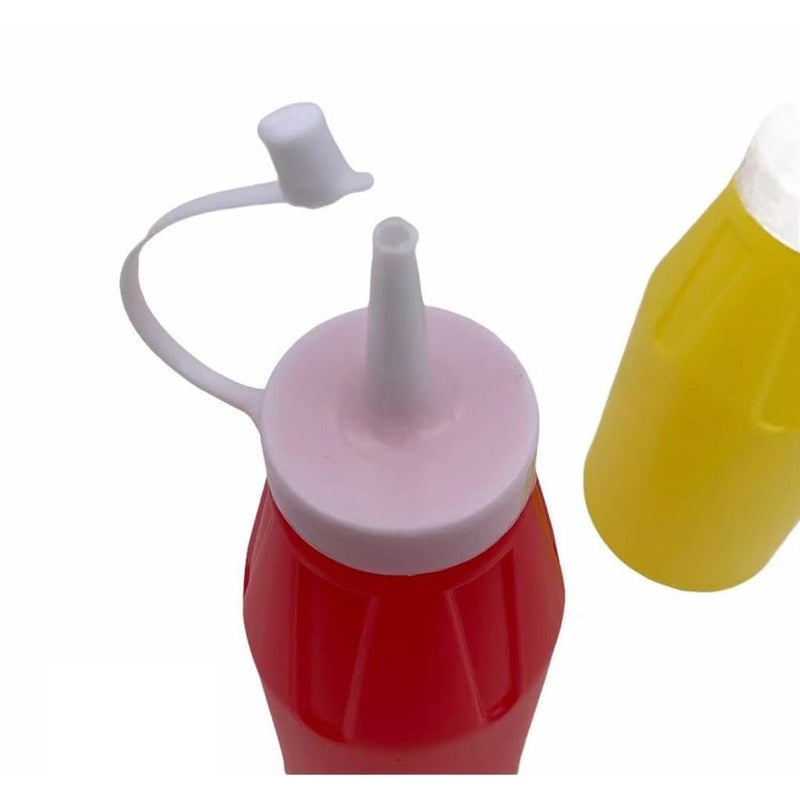 Cyrox Vinegar Oil Ketchup Sauce Bottle, Honey Chutney Salad Dressing Condiment Squeeze Bottle for Home Hotel Restaurant (2Pcs) - Image 5