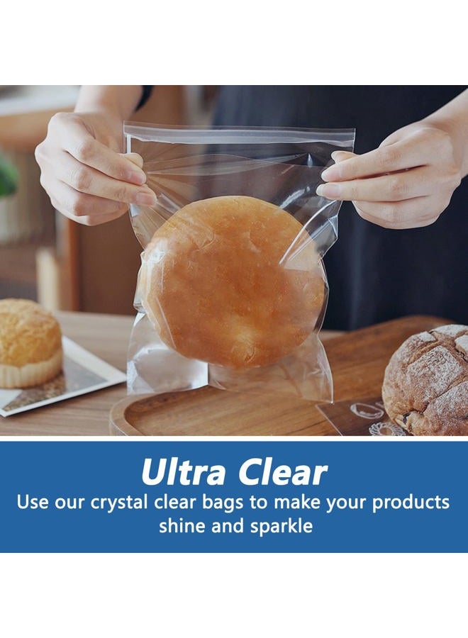 WEPOLY 10" x 13" (100 Count) Clear Cellophane Bags - Self Sealing Cello Plastic Poly Bags- for Art Prints, Photos, Documents, Clothing, T-Shirt - Image 4