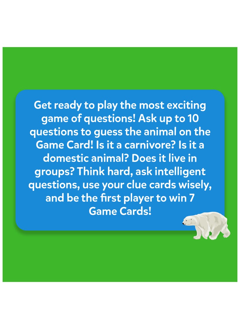 Guess in 10 Animal Kingdom, Perfect for Boys, Girls, Kids, Teens, Adults Who Love Animals, Trivia Games, Animal Card Games, Travel Games, Gifts for Ages 6, 7, 8, 9, 10, and Up