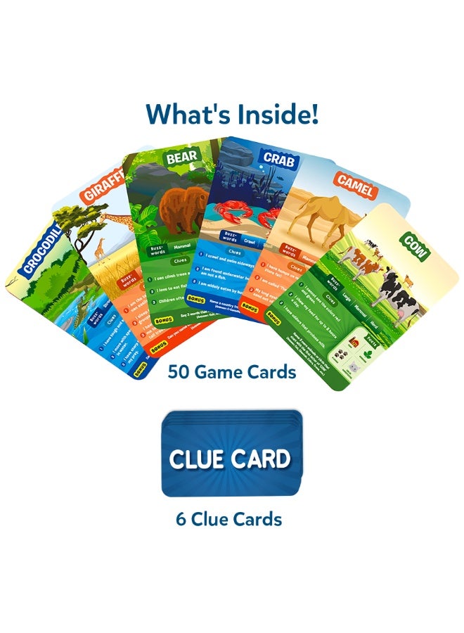 Skillmatics Guess in 10 Animal Kingdom, Perfect for Boys, Girls, Kids, Teens, Adults Who Love Animals, Trivia Games, Animal Card Games, Travel Games, Gifts for Ages 6, 7, 8, 9, 10, and Up - Image 2