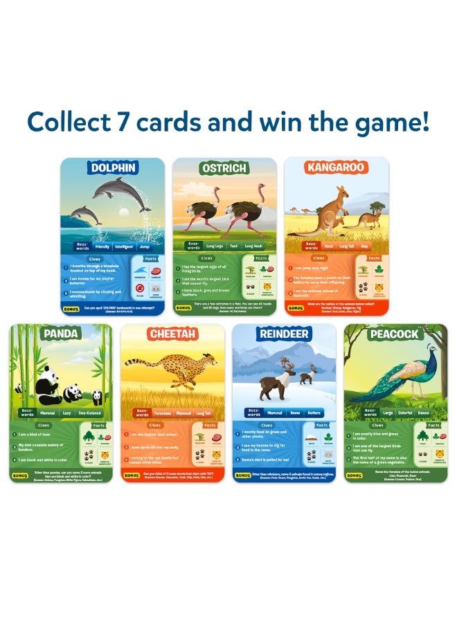 Skillmatics Guess in 10 Animal Kingdom, Perfect for Boys, Girls, Kids, Teens, Adults Who Love Animals, Trivia Games, Animal Card Games, Travel Games, Gifts for Ages 6, 7, 8, 9, 10, and Up - Image 5