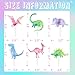 HaPiBiDesign 36 Pcs Pink Dinosaur Cupcake Toppers Pink Dinosaur Party Decorations and Girl Dinosaur Party Cupcake Toppers - Image 4