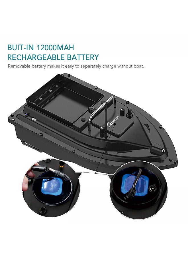Generic Wireless Remote Control Fishing Bait Boat 430-540 yards Remote Range Fish Finder Device - Image 3