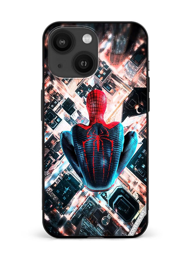 Protective Case Cover For Apple iPhone 15 Spiderman Design Multicolour