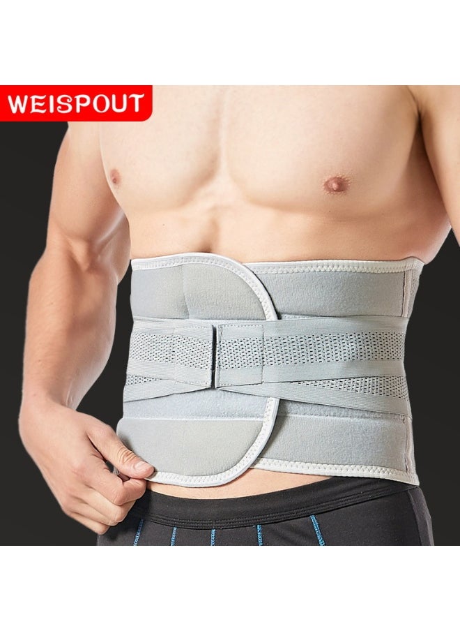 NIBEMINENT Sports Belt Four Seasons Waist Protection Fitness Sweat Belt Men's Training Belt Fixed Waist Waist Support  - Image 1