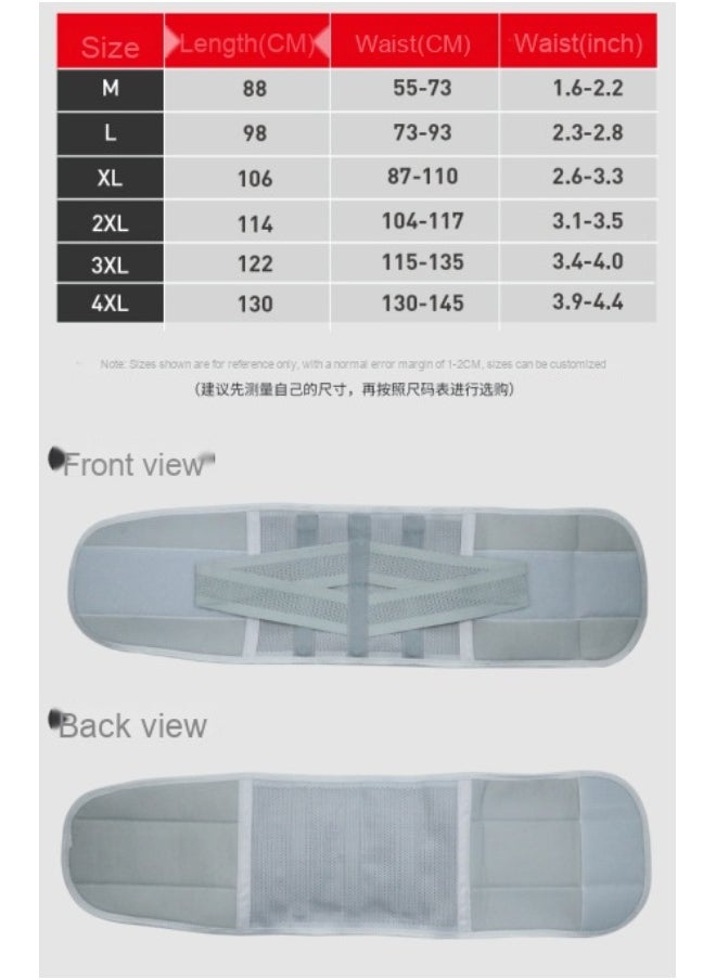 NIBEMINENT Sports Belt Four Seasons Waist Protection Fitness Sweat Belt Men's Training Belt Fixed Waist Waist Support  - Image 4