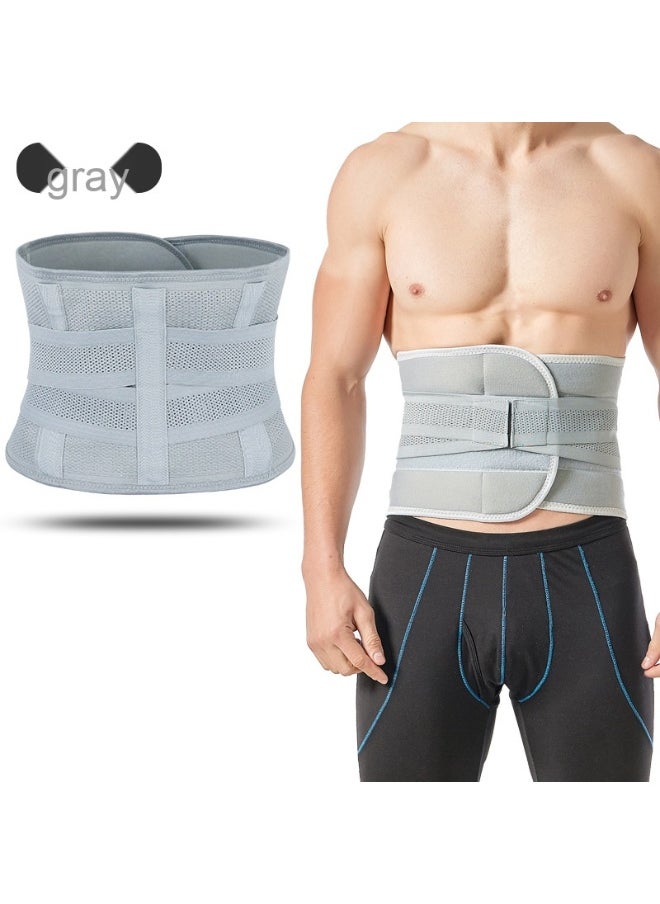 NIBEMINENT Sports Belt Four Seasons Waist Protection Fitness Sweat Belt Men's Training Belt Fixed Waist Waist Support  - Image 2
