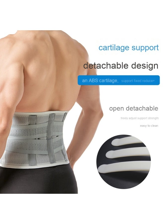 NIBEMINENT Sports Belt Four Seasons Waist Protection Fitness Sweat Belt Men's Training Belt Fixed Waist Waist Support  - Image 3