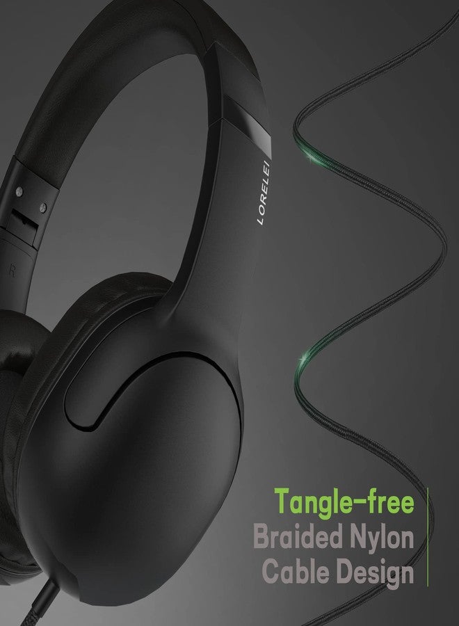 LORELEI E5 Wired Headphones (Black) - Image 4