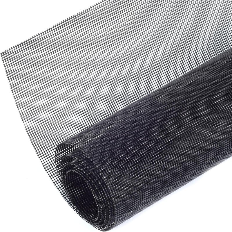 AggAuto 40"x13" Car Grill Mesh - Black Aluminum Alloy Rhombic Hole Bumper Grille Insert, Universal Fit - Image 1