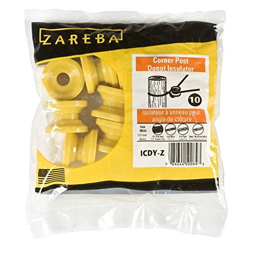 Zareba ICDY-Z Donut Corner Insulator, 10 per Bag, Yelllow - Image 3