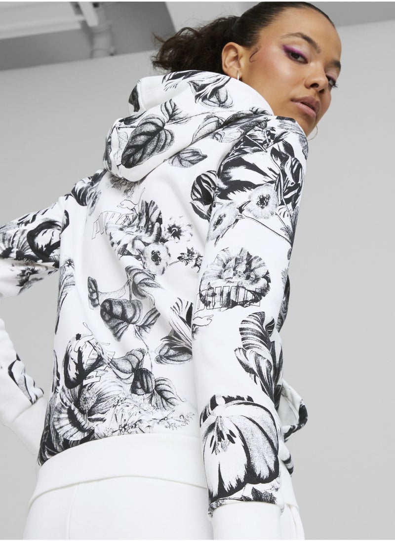 PUMA - Frozen Flower Womens Hoodie - Image 1