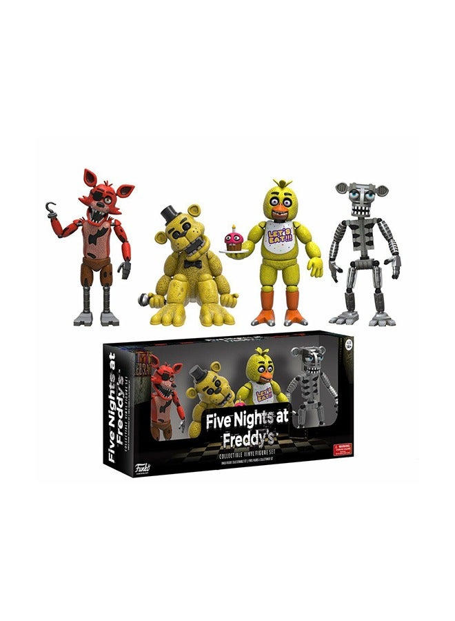 4-Piece Five Nights At Freddy'S Realistic Appeal Collectible Figure Set For Kids 5.08x5.08x5.08 cm - Image 1