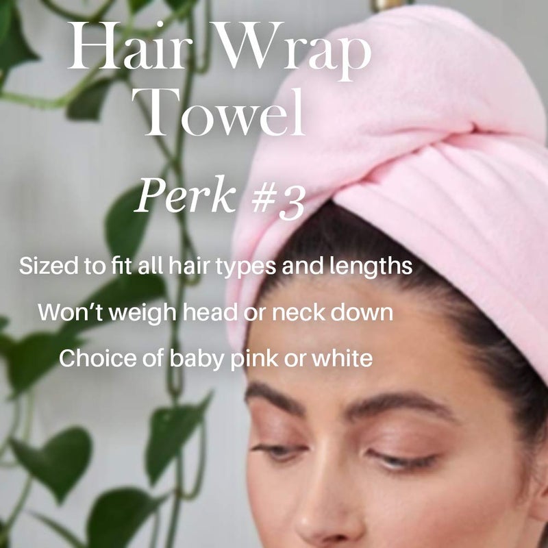 L'ANGE HAIR L'ANGE HAIR Microfiber Hair Wrap Towel | Quick-Dry & Frizz-Free Towel for Hair | Best Hair Towel for Curly Hair, Long Hair and Short Hair | Ideal Head Towel for Sleep, Shower, and More (White) - Image 3