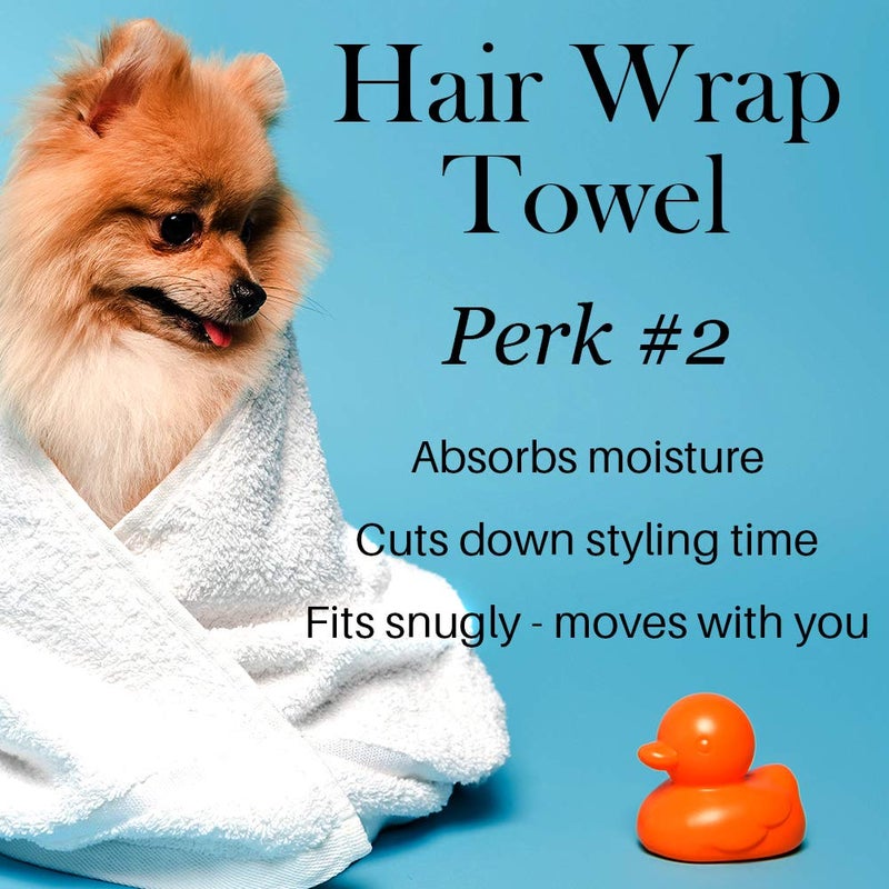 L'ANGE HAIR L'ANGE HAIR Microfiber Hair Wrap Towel | Quick-Dry & Frizz-Free Towel for Hair | Best Hair Towel for Curly Hair, Long Hair and Short Hair | Ideal Head Towel for Sleep, Shower, and More (White) - Image 2