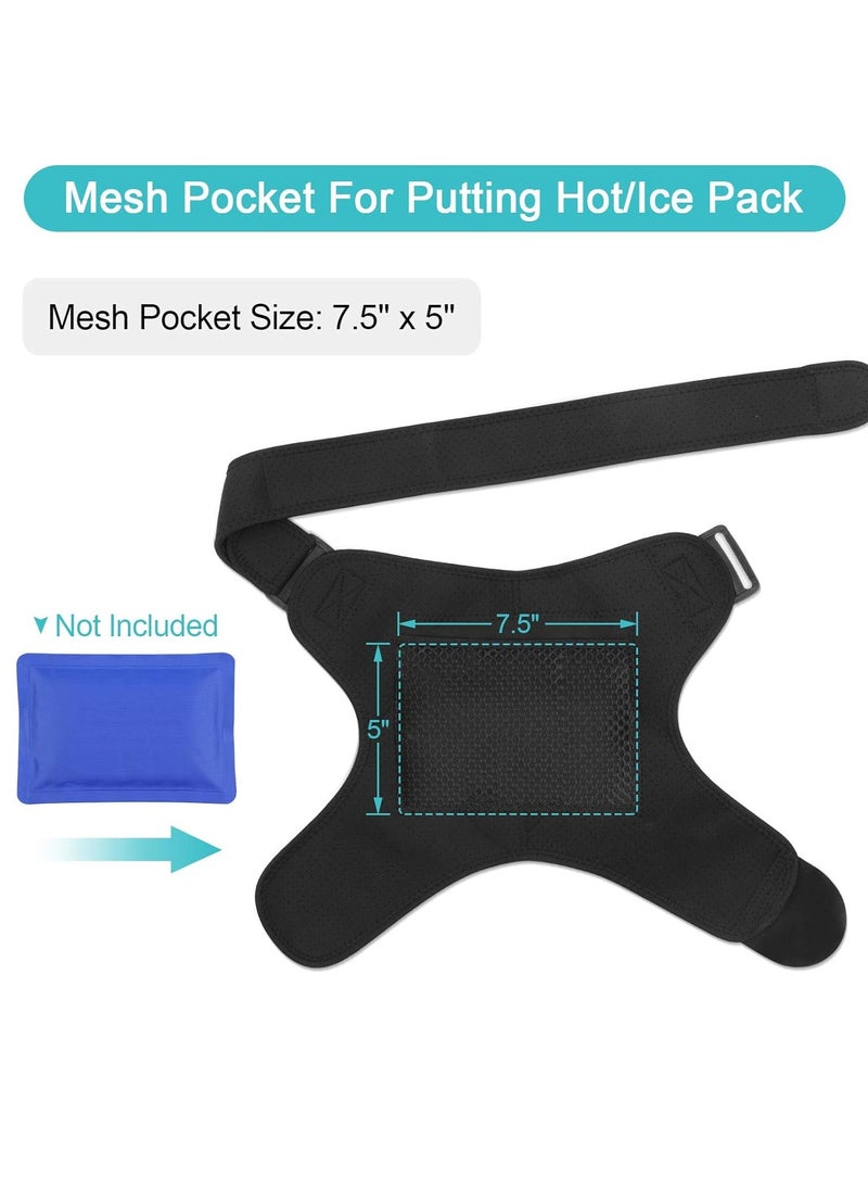 Generic - Heating Shoulder Brace Wrap, Heat Shoulder Support, Hot Cold Therapy for Rotator Cuff, Frozen Shoulder and Shoulder Dislocation Pain Relief - Image 1