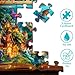 PICKFORU Dragon Puzzle for Adults 1000 Pieces Magic Library Book Puzzles Nature Forest Animal Fantasy Dinosaur Jigsaw Puzzle Impossible Difficult Hard Challenge for Adult - Image 4