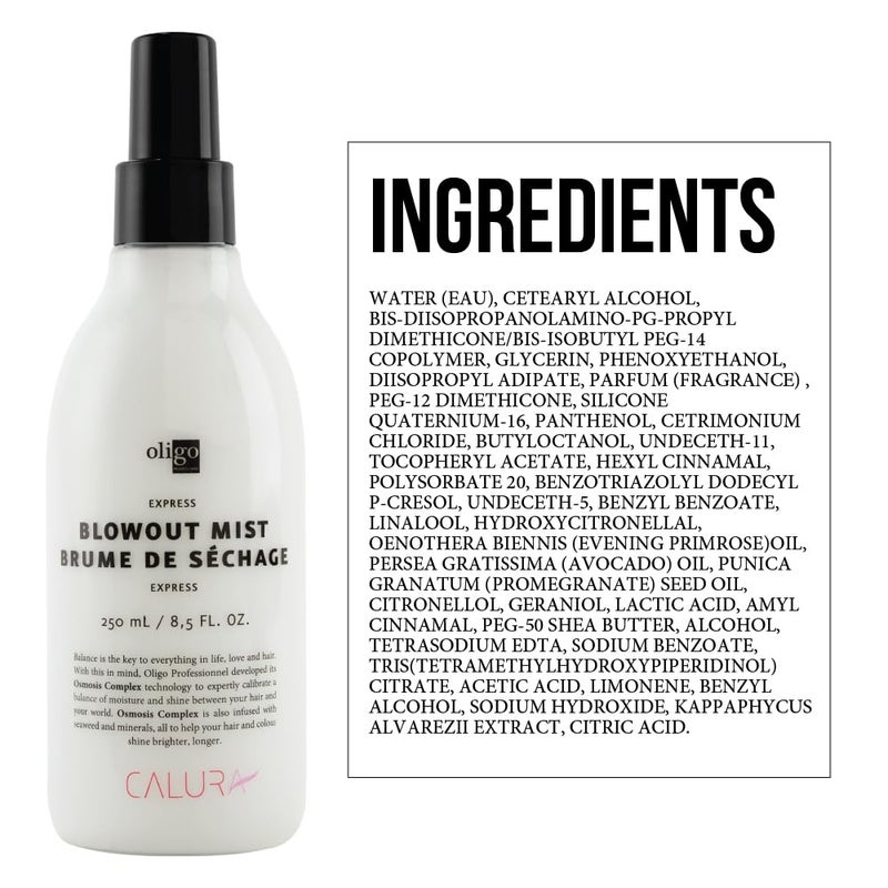 Oligo Professionnel Calura Express Blowout Mist by Oligo Professional | Heat Protectant for Hair with Osmosis Complex Technology | Mineral Infused Heat Protectant Spray for Hair | Sulfate Free Hair Heat Protectant, 8.5oz - Image 3