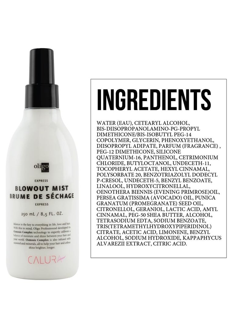 Oligo - Calura Express Blowout Mist by Oligo Professional | Heat Protectant for Hair with Osmosis Complex Technology | Mineral Infused Heat Protectant Spray for Hair | Sulfate Free Hair Heat Protectant, 8.5oz - Image 1