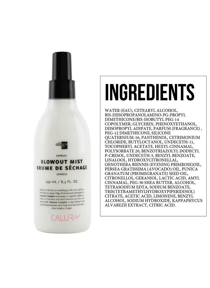 Oligo - Calura Express Blowout Mist by Oligo Professional | Heat Protectant for Hair with Osmosis Complex Technology | Mineral Infused Heat Protectant Spray for Hair | Sulfate Free Hair Heat Protectant, 8.5oz - Image 1