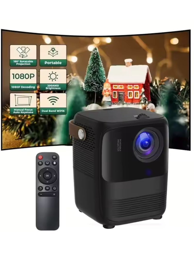 Umiio A008 Intelligent Screen Projector – 5G WiFi & Bluetooth Enabled Android Projector with 1080P Full HD Display, Quadrangle Trapezoid Correction, Portable Smart Projector for Movies, Music, TV, Gaming & Screen Casting with High Connectivity  - Image 3