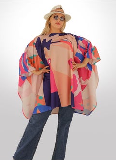 Zmurud Autumn poncho - printed  - Image 1