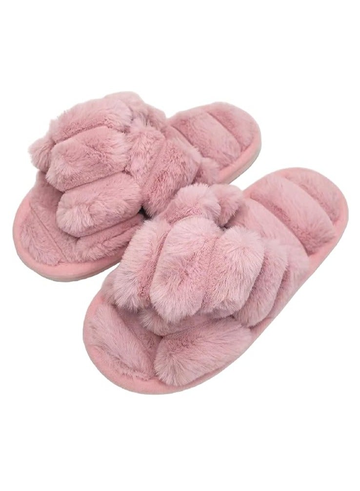 يو كيه آر نعال منزلية نسائية من UKR، ناعمة ومسامية، مفتوحة الأصابع، مريحة، أنيقة، نعل داخلي من مادة EVA (وردي، نظام مقاسات الأحذية في الاتحاد الأوروبي، للبالغين، للنساء، نطاق رقمي، متوسط، 38، 39) - Image 1