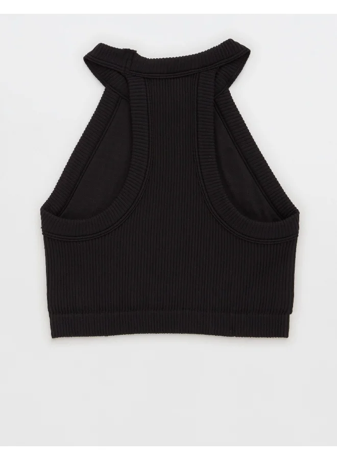 Aerie High Neck Knitted Bra