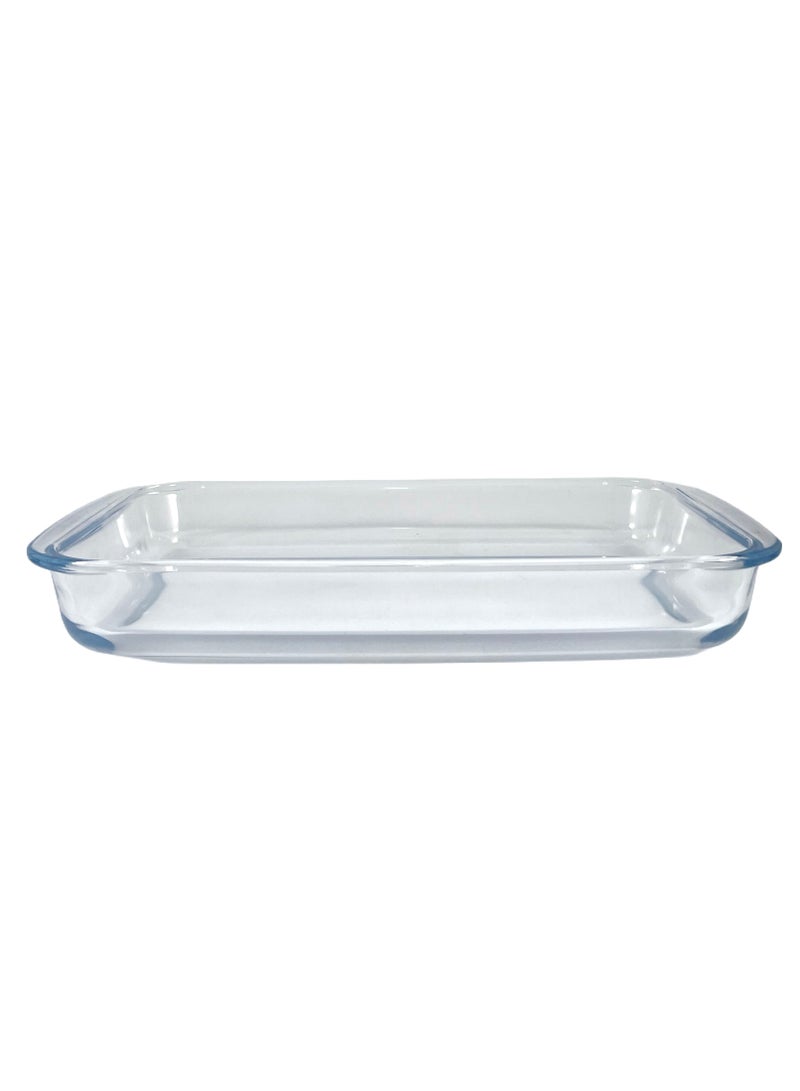 Homemaker Rectangular Glass Baking Dish, 2.9 Lt Capacity, 39.4X23.7 Cm Diameter, 5 Cm Height - Clear - Image 3