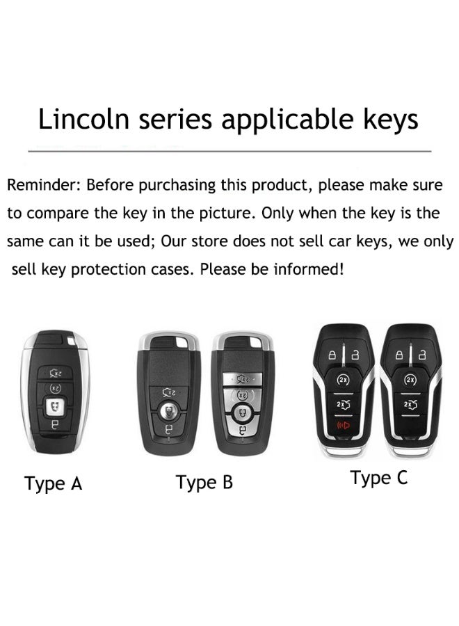 Lincoln High end car key protection case suitable for Lincoln adventurers, 24/25 Navigator Z, Navigator, and Aviator car key shell cases - Image 2