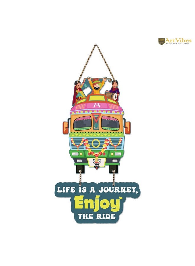 Artvibes Travel Quotes Wood Wall Hanging with Quotes for Home Decor | Office | Gifts | Living Room | Bedroom | Wooden Decorative Item | Modern Decoration | Designer Artworks Hanger (WH_5730N) - Image 5