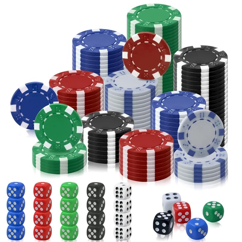 ROYALS Adult Poker Chips Tabletop Game, 25pc (Multicolour) - Image 1
