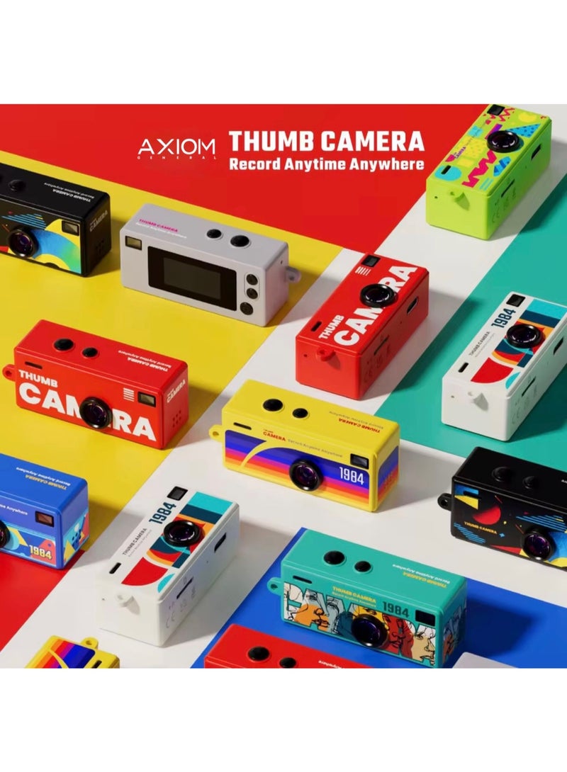 Axiom Mini Thumb Camera - Portable Retro Keychain Video Recorder & Digital Camera with Built-in Display & Creative Filters - Image 5