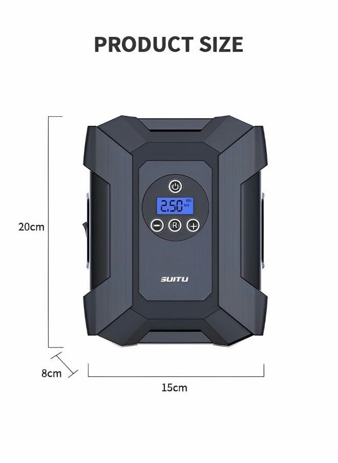 Air Compressor Tire Inflator,12V DC Car Tire Pump with Digital Pressure Gauge,Portable mini small Air Pump,Bike Pump,Car Accessories