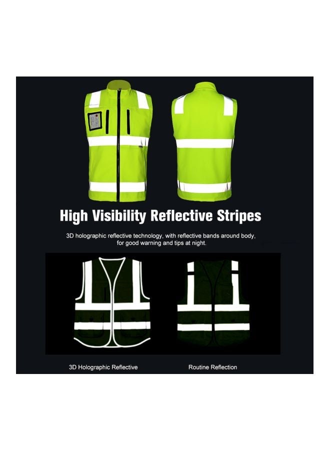NIBEMINENT Reflective Safety Vest Yellow/Silver - Image 3