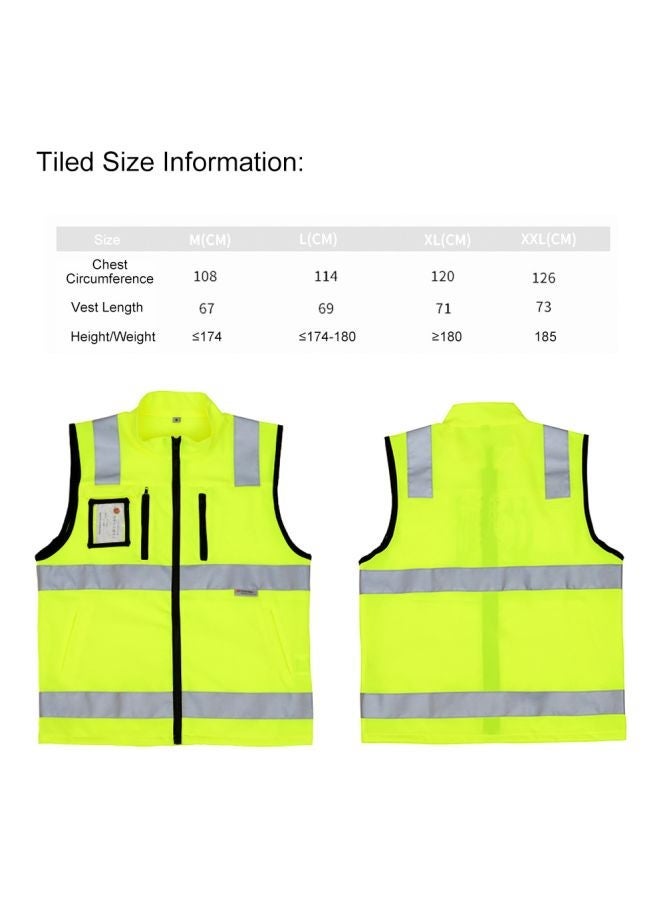 NIBEMINENT Reflective Safety Vest Yellow/Silver - Image 5