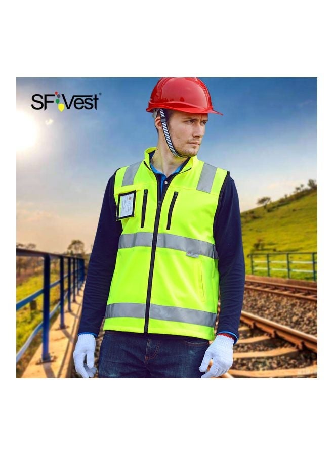 NIBEMINENT Reflective Safety Vest Yellow/Silver - Image 2