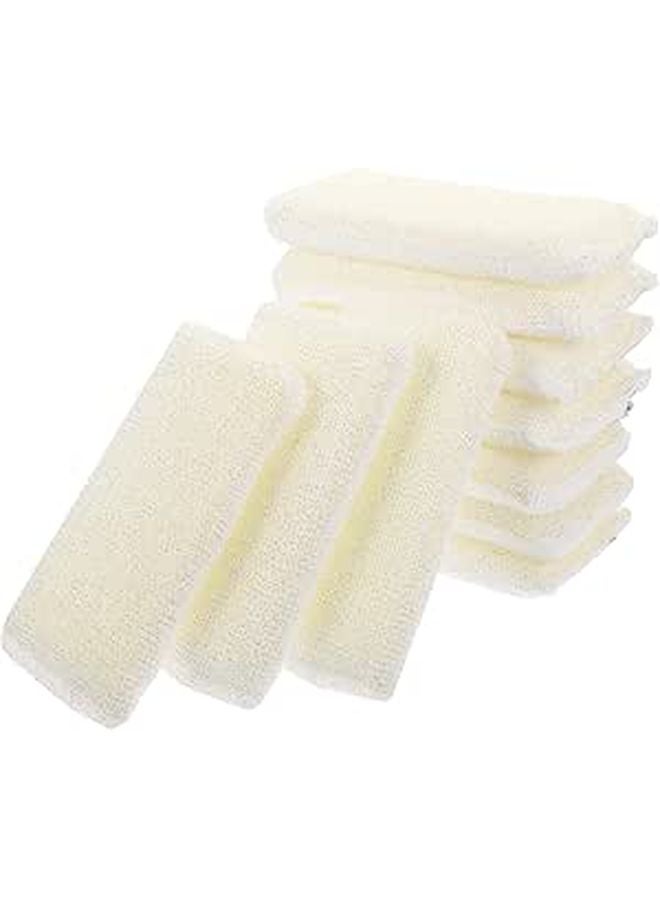 Heavy Duty Dishwashing Scrub Sponges Glitter Fiber Large Size 10 Pack Set for Kitchen Pot and Dish Cleaning - Image 1