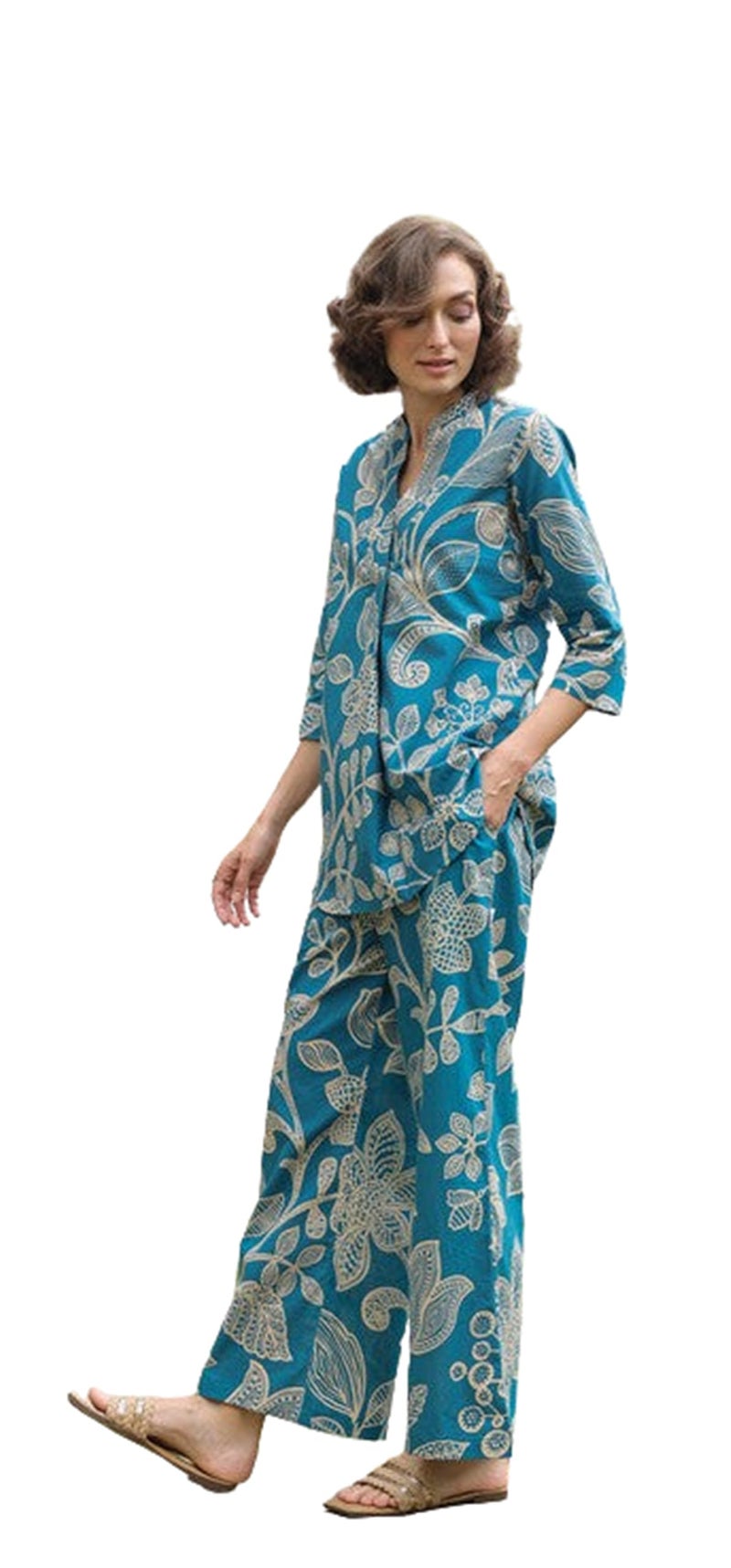 Kalaanj Kurta Set for Women || Women coords Set (SP-226-L) Blue - Image 1