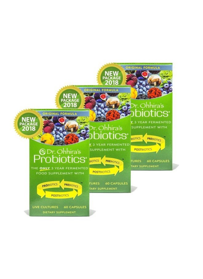 essential formulas - Dr. Ohhira's Probiotics Original Formula, 60 Caps (3 Pack) - Image 1