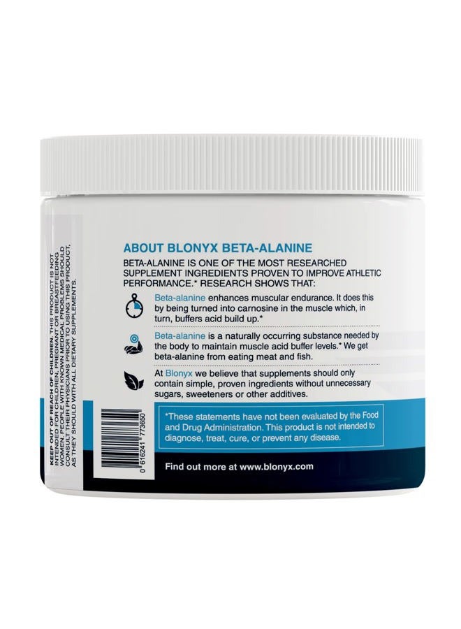Blonyx Beta-Alanine Supplement - Enhances Muscular Endurance & Work Capacity, 6g Daily Dose, 30-Day Supply - Image 3