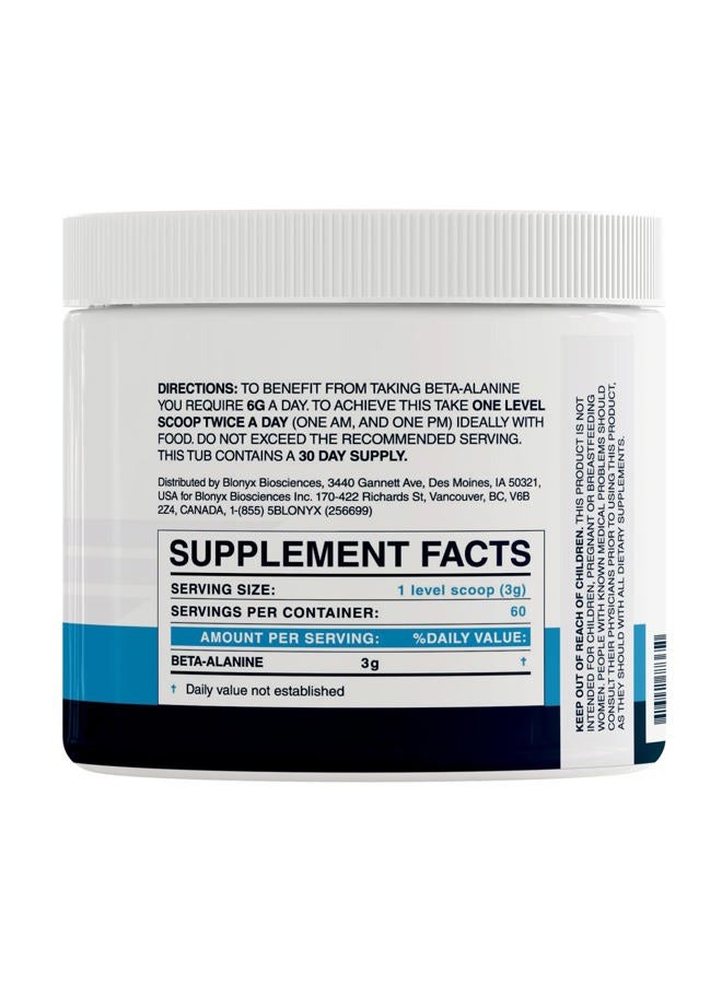 Blonyx Beta-Alanine Supplement - Enhances Muscular Endurance & Work Capacity, 6g Daily Dose, 30-Day Supply - Image 2