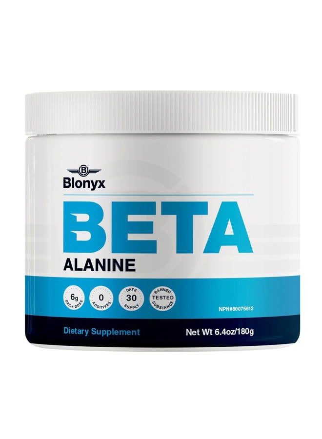 Blonyx Beta-Alanine Supplement - Enhances Muscular Endurance & Work Capacity, 6g Daily Dose, 30-Day Supply - Image 1