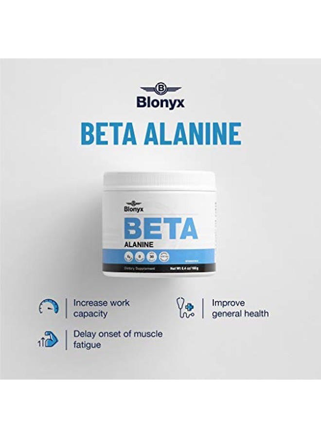 Blonyx Beta-Alanine Supplement - Enhances Muscular Endurance & Work Capacity, 6g Daily Dose, 30-Day Supply - Image 4