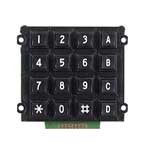 Jameco Valuepro AK-1607-N-BBW-R Switch Keypad, 16 Button with 8-Pin Solder Pad, 4 x 4 Key, 3.0" L x 2.8" W x 0.6" H - Image 2